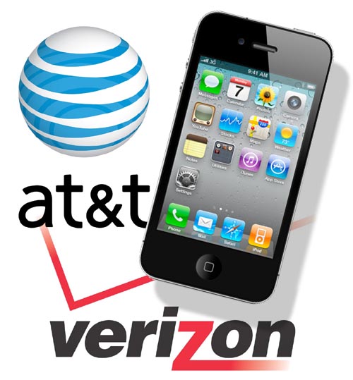 Verizon ATT iphone 4 dual logo header