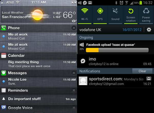photo of Samsung sues Apple over Notification Center in Korea image