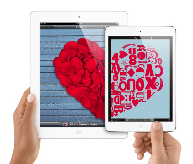 iPad in hands (two-up, iPad, iPad mini)