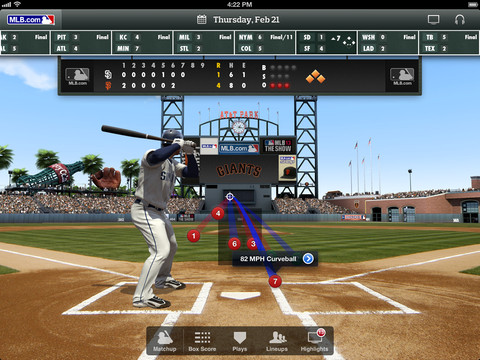 MLB.com At Bat 6.1 for iOS (iPad screenshot 001)