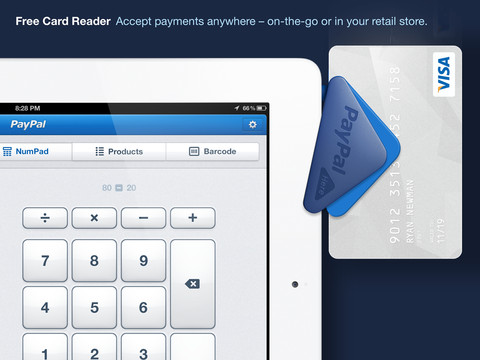 PayPal Here for iPad 1.0 (iPad screenshot 001)