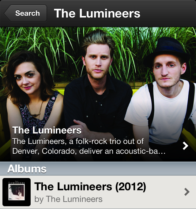 Spotify Lumineers Bio