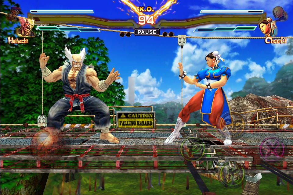Street Fighter X Tekken Mobile (iPad screenshot)