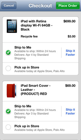 Apple Store 2.7 for iOS (iPhone screenshot 002)