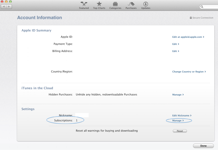 OS X Mavericks (Mac App Store, Subscriptions)