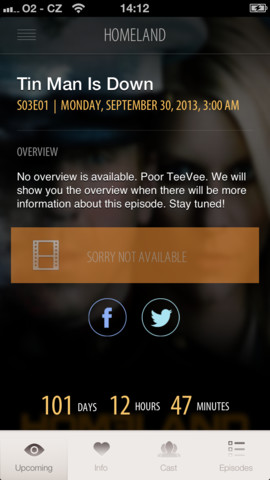 TeeVee 2.0 for iOS (iPhone screenshot 002)