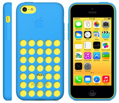 iPhone 5c Blue Yellow