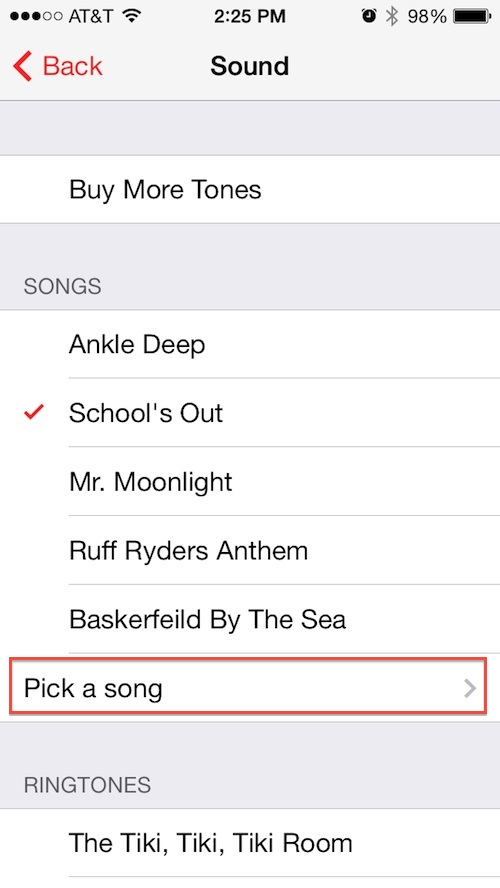 How to set a song as alarm sound 5