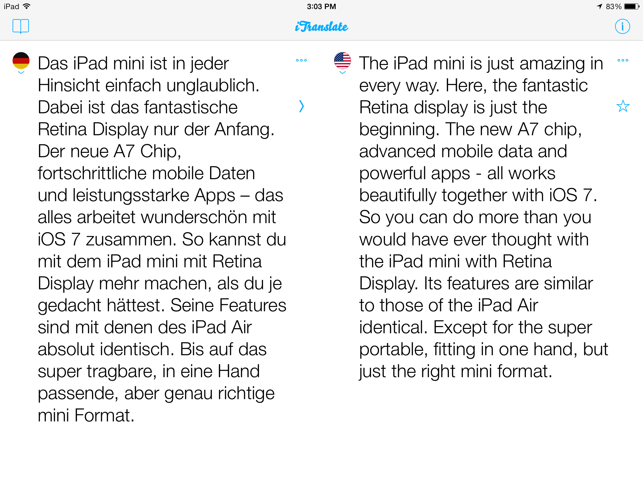 iTranslate 7.0.2 for iOS (iPad screenshot 007)