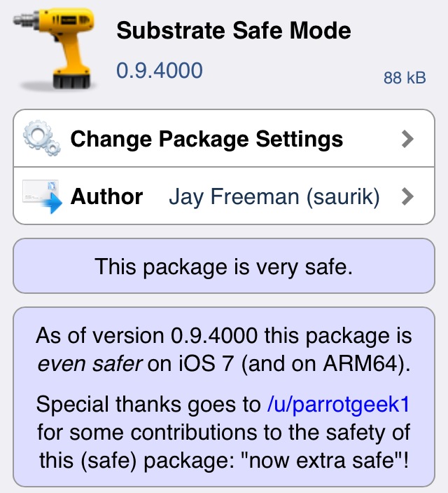 substrate safe mode