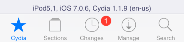 Resized Cydia iOS 7.0.6