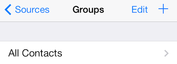 create contact group iphone