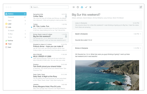 photo of Hands-on with Mailbox for Mac: a fast, powerful, gestural mail client image