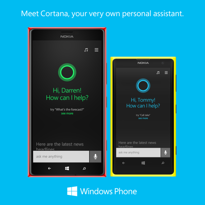 photo of Microsoft airs Cortana vs. Siri ad showing contextually-aware tasks image