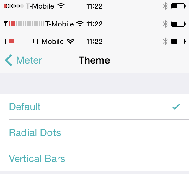 photo of Easily theme your iPhone signal bars with ‘Meter’ image