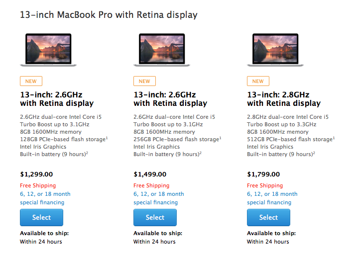 photo of Apple updates Retina MacBook Pros with faster processors, more memory image