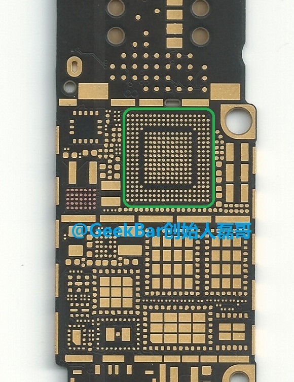 iPhone 6 (logic board, Qualcomm MDM9625 modem, GeekBar 001)