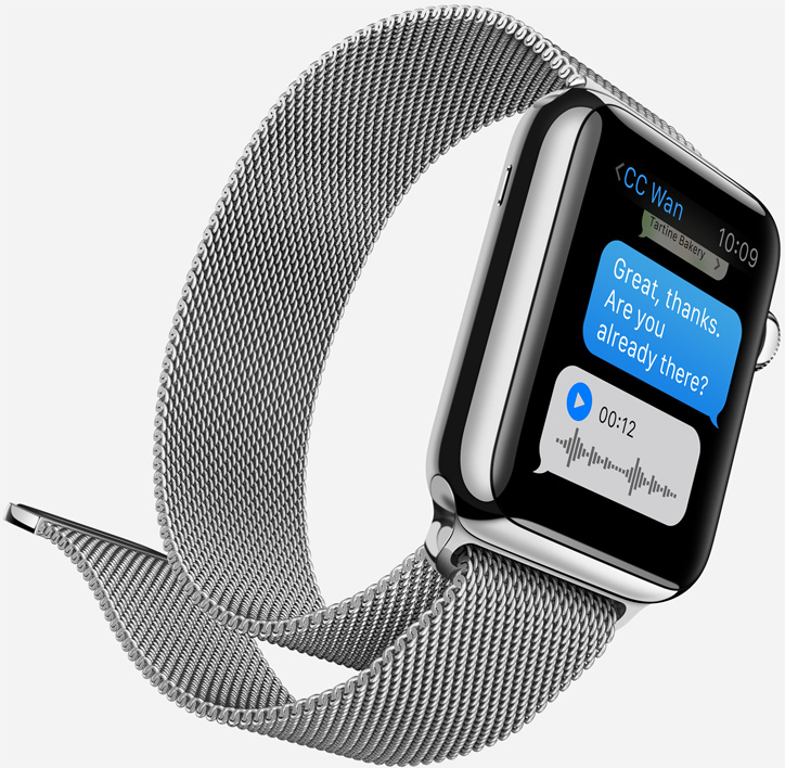 Apple Watch steel case milanese loop