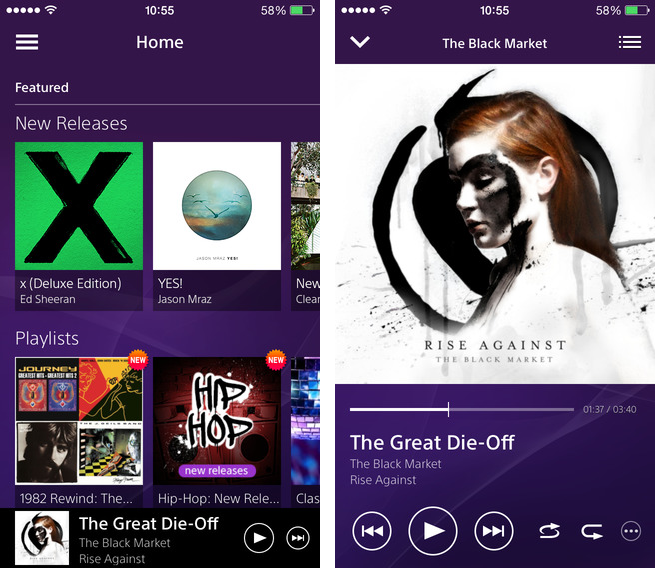 photo of Sony overhauls Music Unlimited for iOS 7, adds speed enhancements and new features image