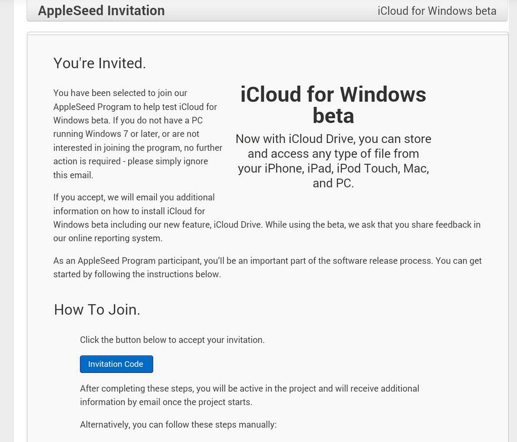 photo of Apple sending out AppleSeed invites for Windows iCloud beta image