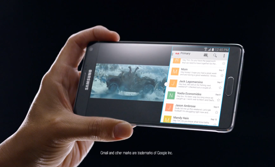 photo of New Samsung ad calls iPhone 6 Plus a Galaxy Note imitation image