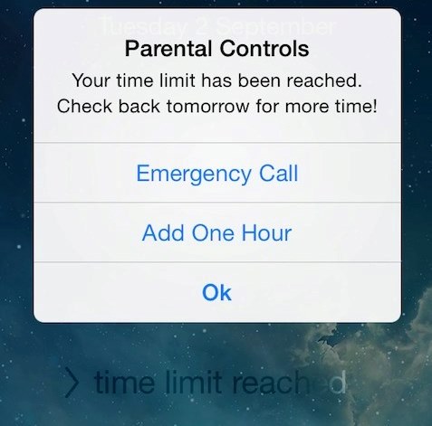 photo of Parental Controls For iOS restricts the amount of time your child spends on your device image