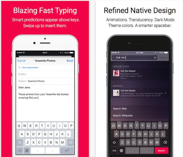 photo of Crimson Keyboard offers predictive typing without that annoying suggestion bar image