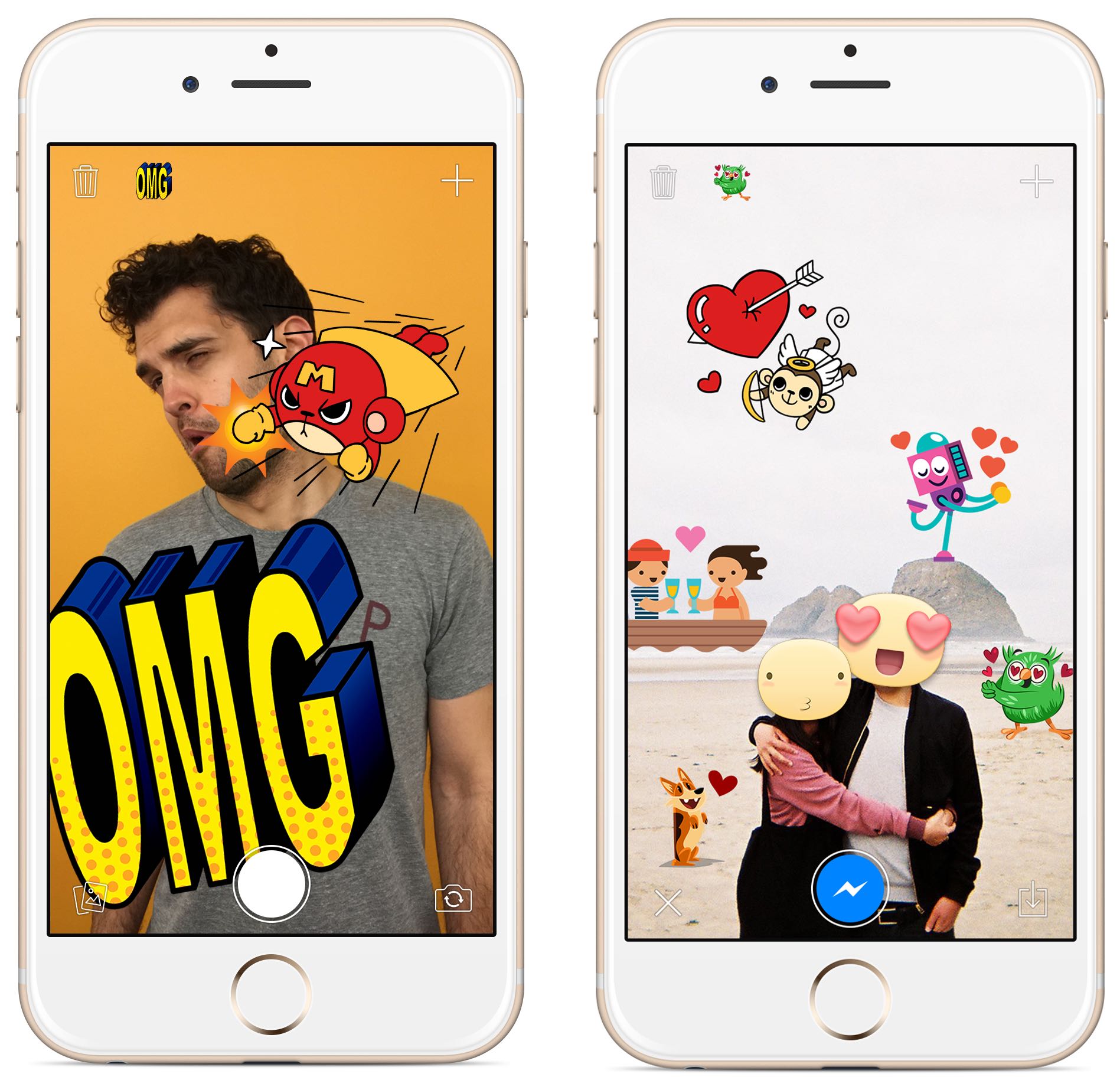 photo of Facebook Messenger gains holiday content, new Stickered for Messenger app coming soon to App Store image