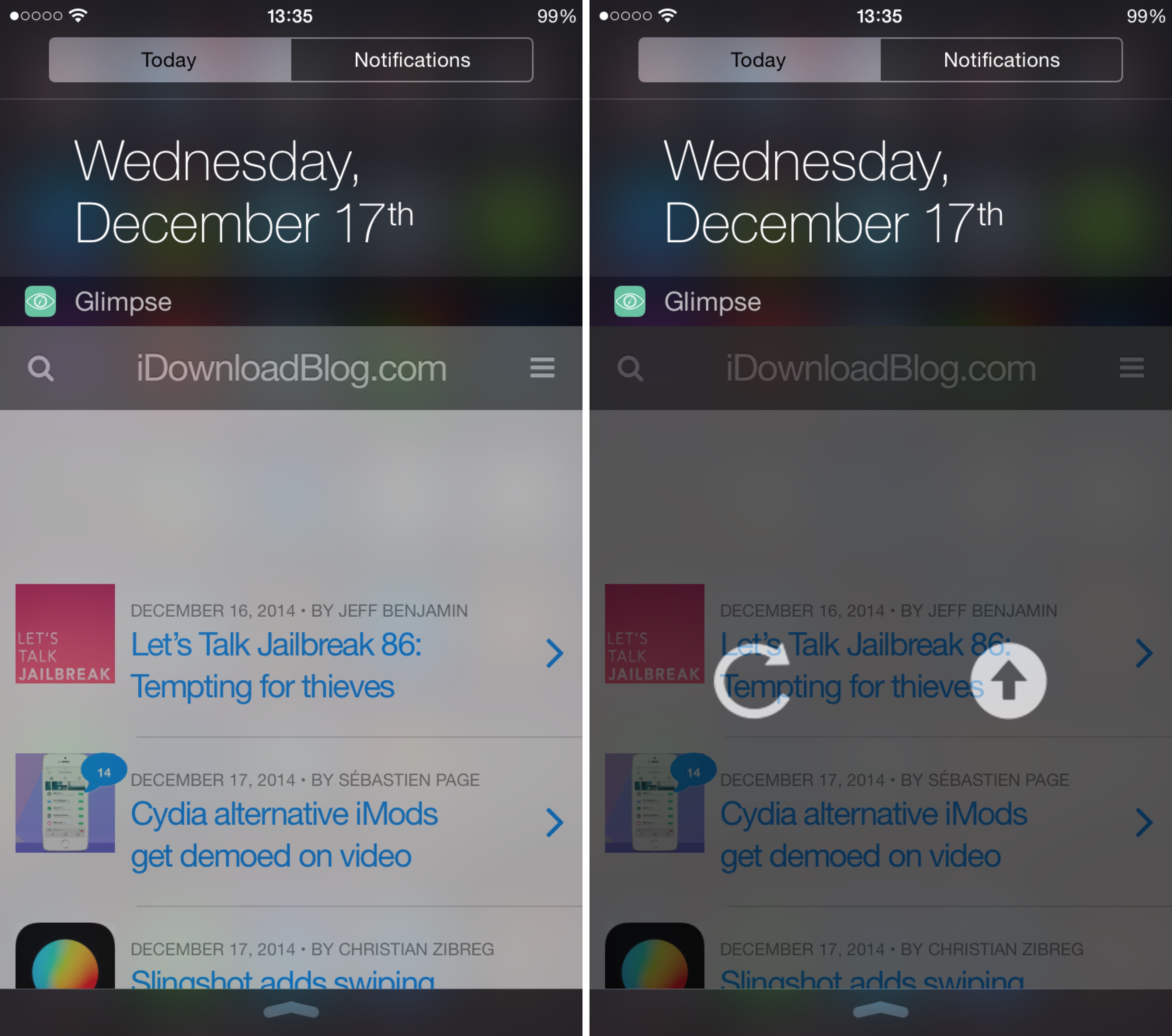 photo of Glimpse lets you check your favorite webpages from Notification Center image
