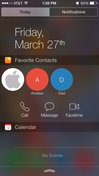 photo of Favorite Contacts Launcher lets you call, message, or FaceTime anyone from Notification Center image