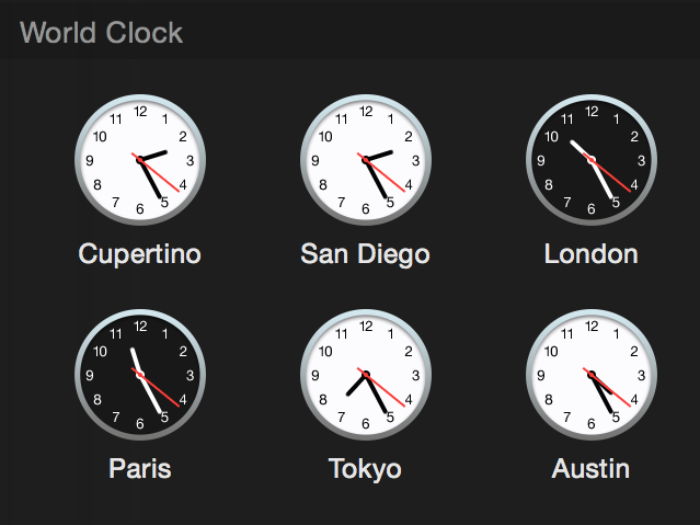 osx world clock widget