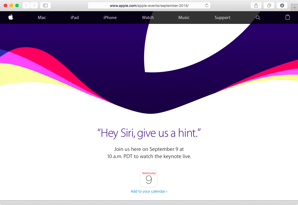 photo of Apple to live-stream September 9 media event image