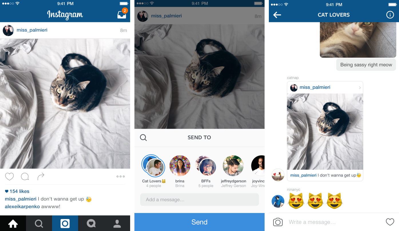photo of Instagram Direct rolls out threaded messaging and sending feed content privately image