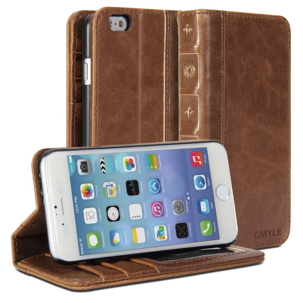 photo of GMYLE iPhone 6s wallet case looks like a tiny vintage book image