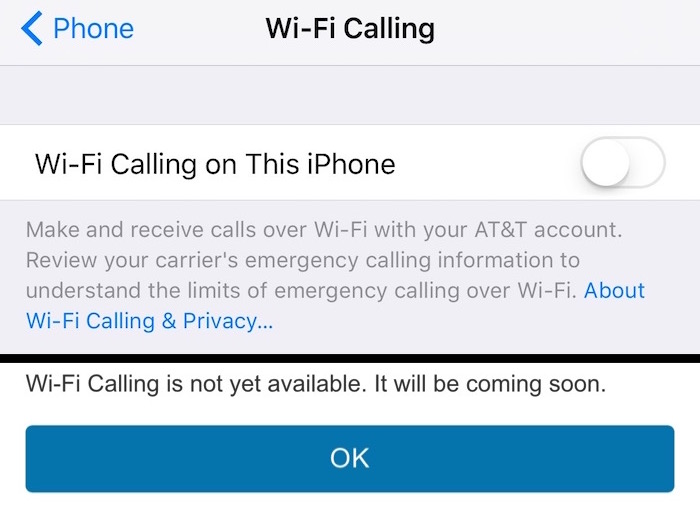 photo of AT&T delays public release of Wi-Fi Calling image
