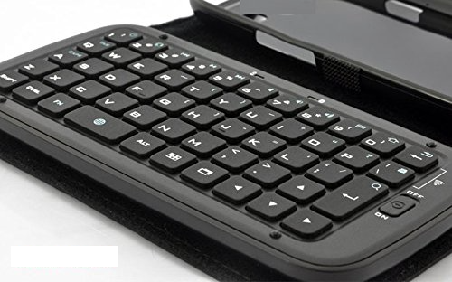 photo of This iPhone 6s leather case features a Bluetooth keyboard image