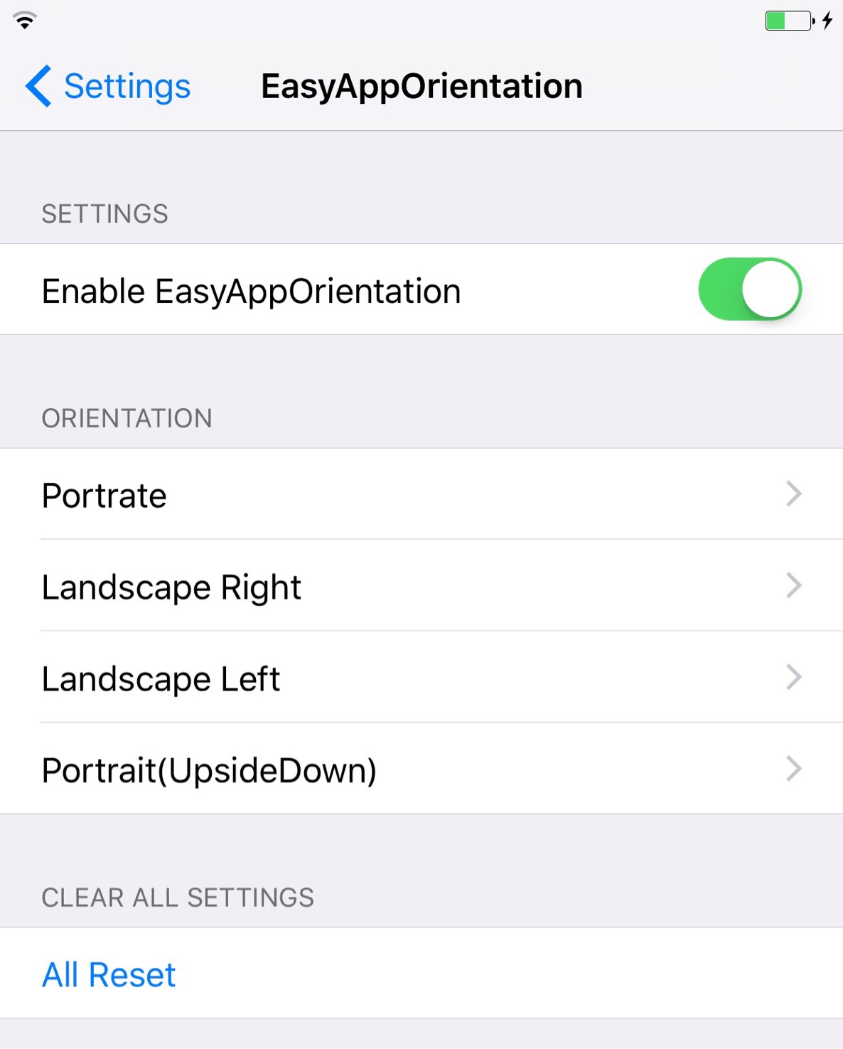 photo of EasyAppOrientation: screen orientation lock on a per app basis image