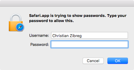 OS X El Capitan Safari view saved passwords Mac screenshot 001