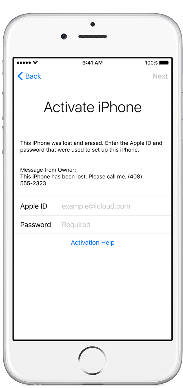 apple iphone activation lock
