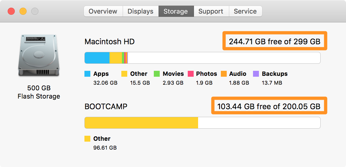 Available Storage Space on Mac Free - BLOG - MAC Lento?