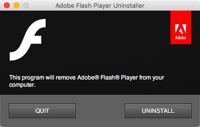 uninstall flash player os x 10.11