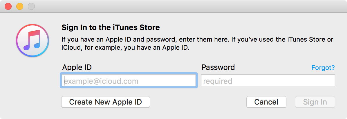 Sign in to Mac with Apple ID