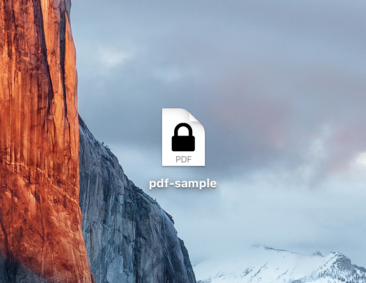 Locked PDF file Mac