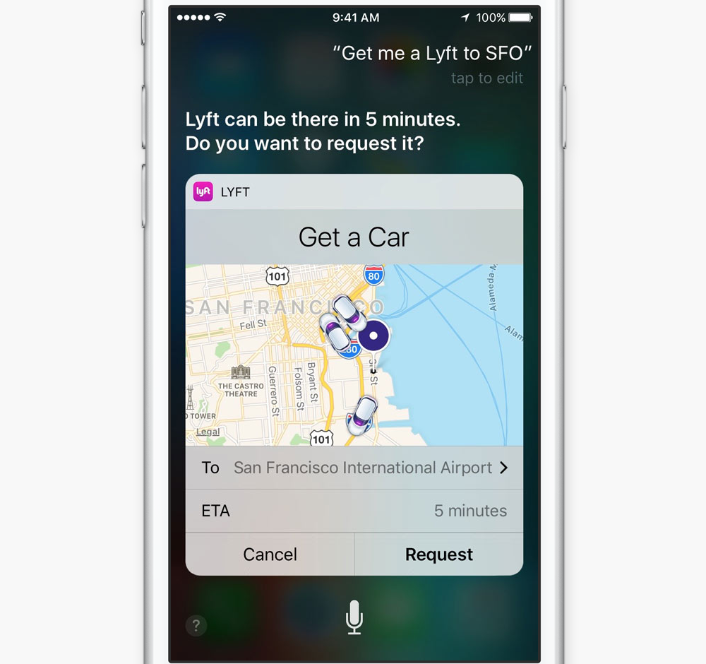 iOS 10 Hỗ trợ Siri cho bên thứ ba Apps
