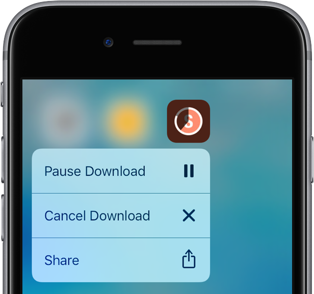 ios 10 tidbit  managing app downloads in progress with 3d touch