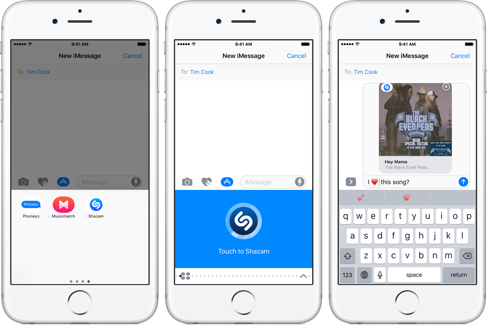 Shazam 10.1 for iOS iMessage app iPhone screenshot 002