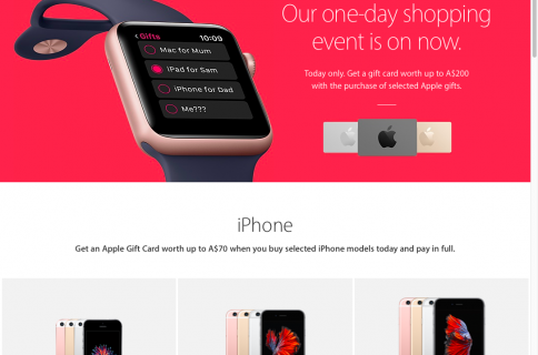 Apple's gift card only Black Friday deals launch in Australia