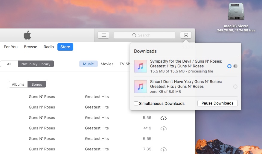 download songs from itunes to pc