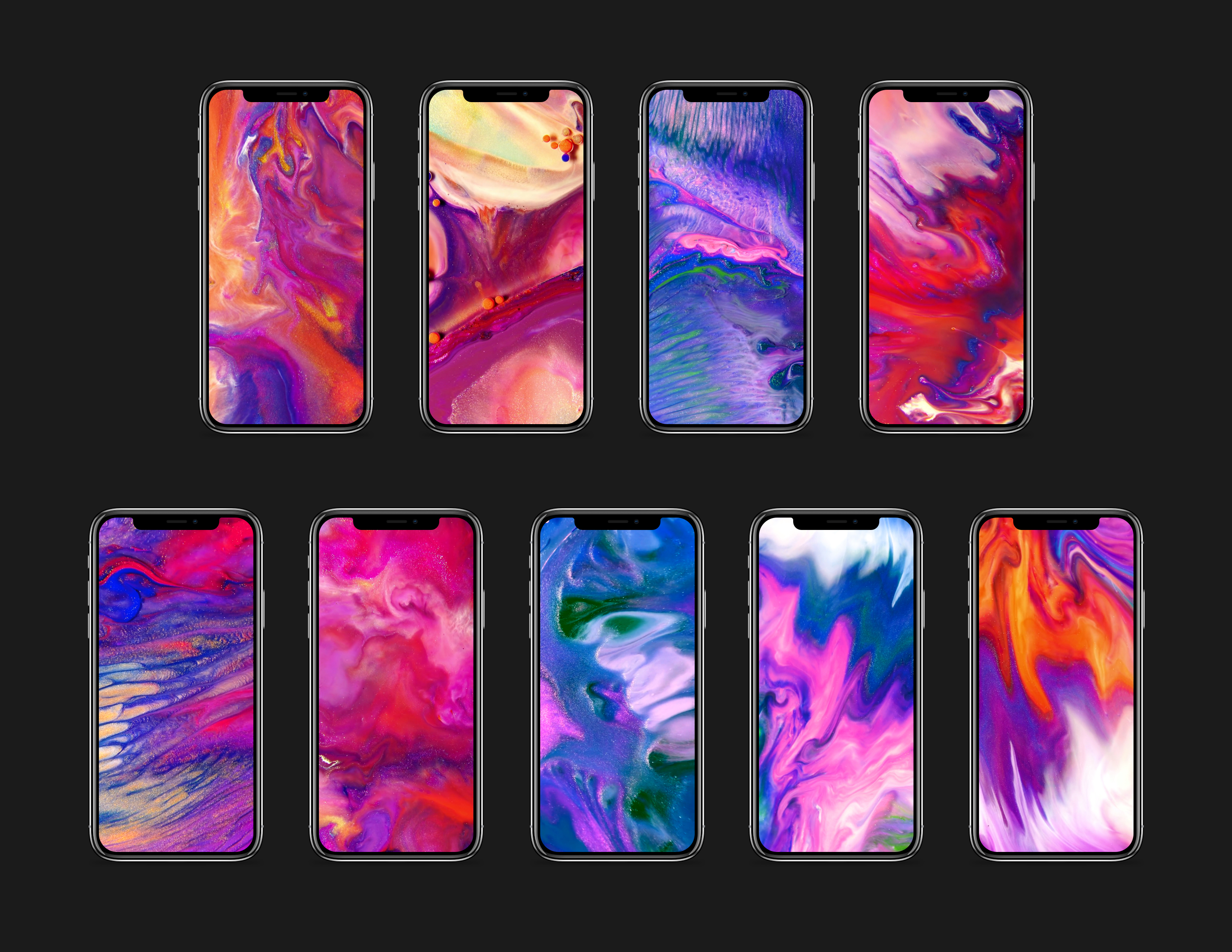 iPhone X marketing video wallpapers