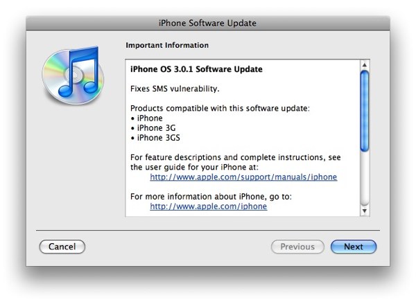 iphone 3.0.1